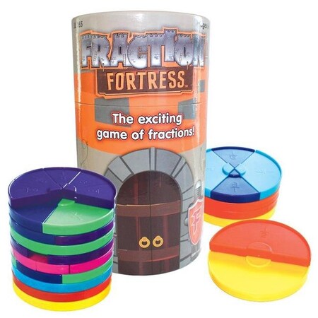 Junior Learning Junior Learning JRL165 76 Fraction Fortress Blocks Game JRL165
